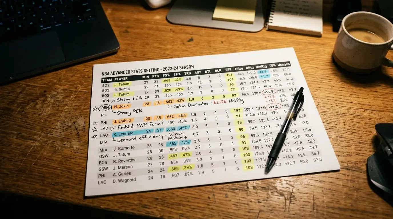 NBA Advanced Stats for Betting — eFG%, True Shooting & More